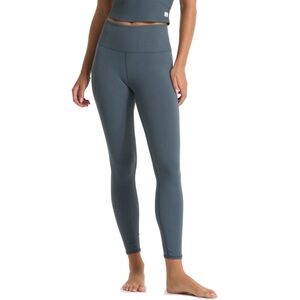 Vuori Rib Studio Leggings - High Waist - Blue Size M